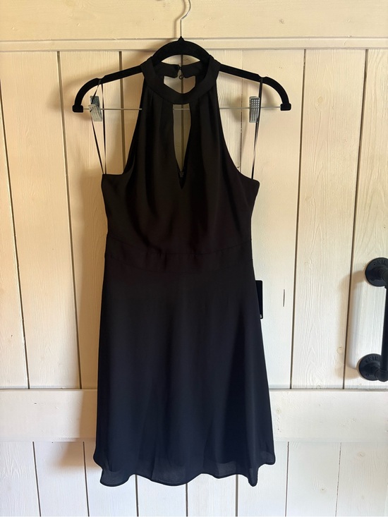 Express Dresses & Skirts - Express Black Halter Mini Dress NWT